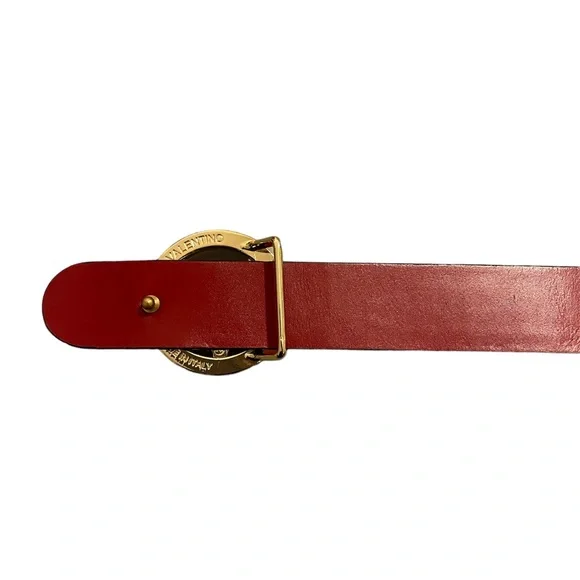 Red Croc embossed Valentino belt Size M - Picture 8 of 8